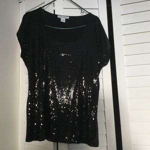 Cruisewear black sequins top